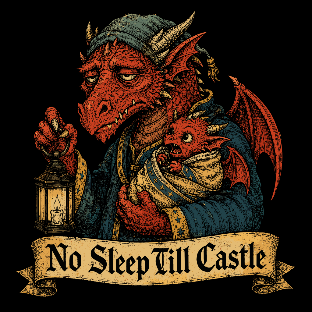 NO SLEEP TILL CASTLE T-SHIRT