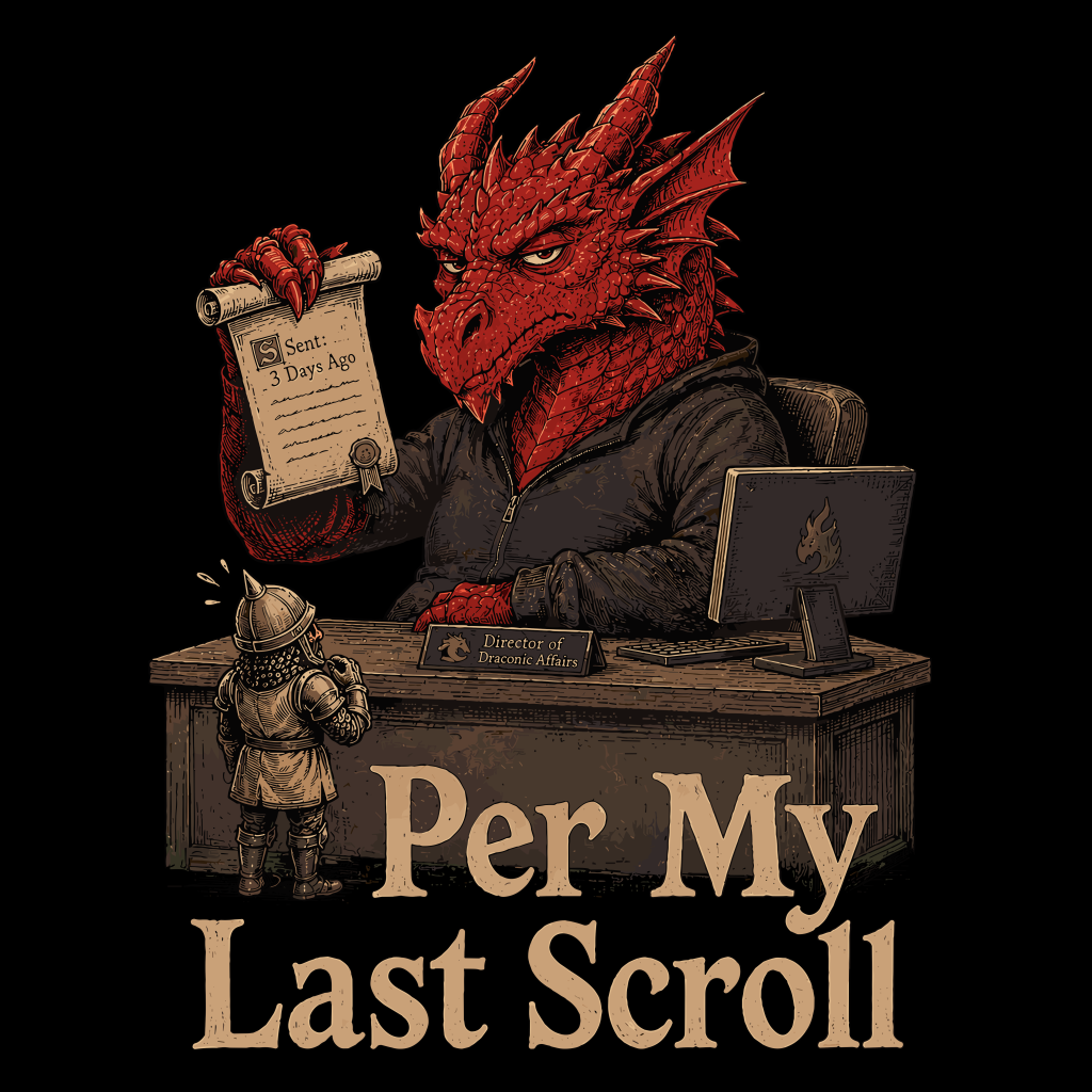 PER MY LAST SCROLL T-SHIRT