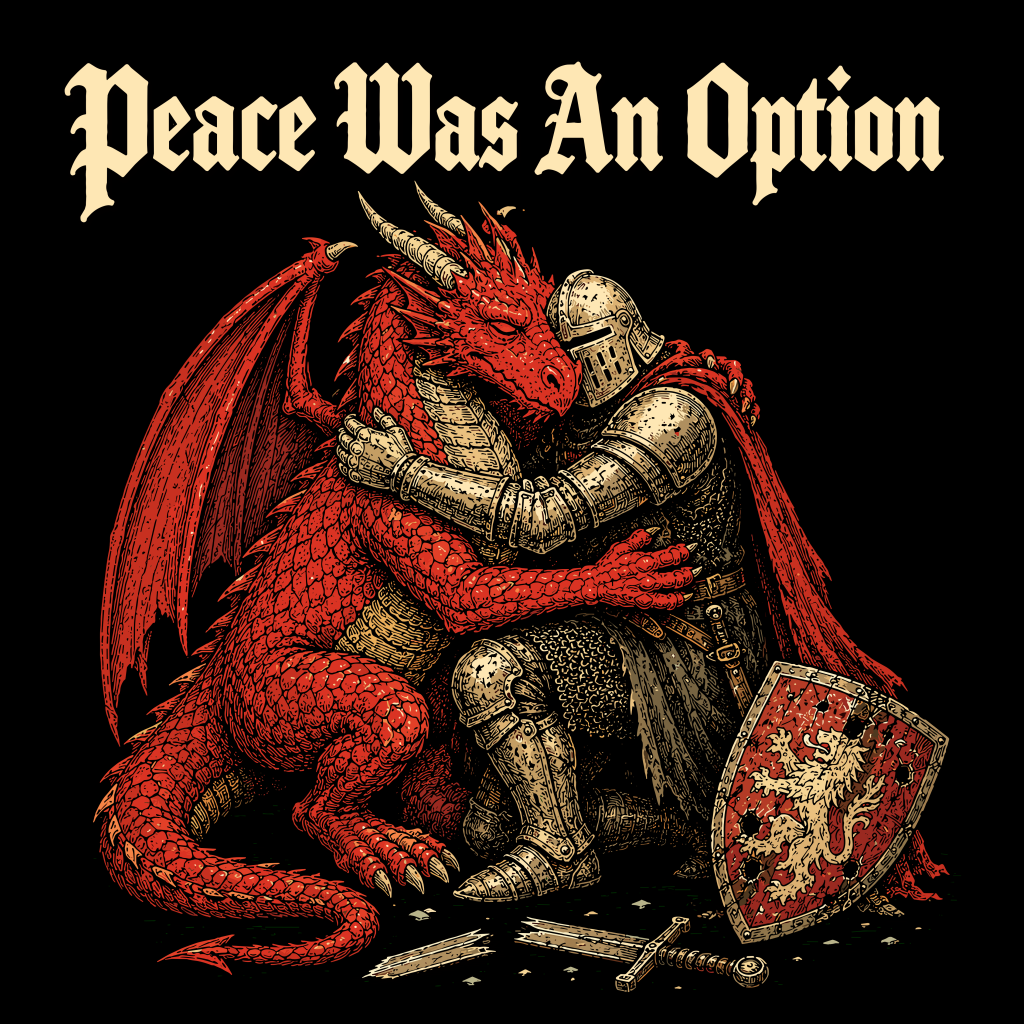 PEACE WAS AN OPTION T-SHIRT
