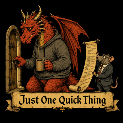 JUST ONE QUICK THING T-SHIRT