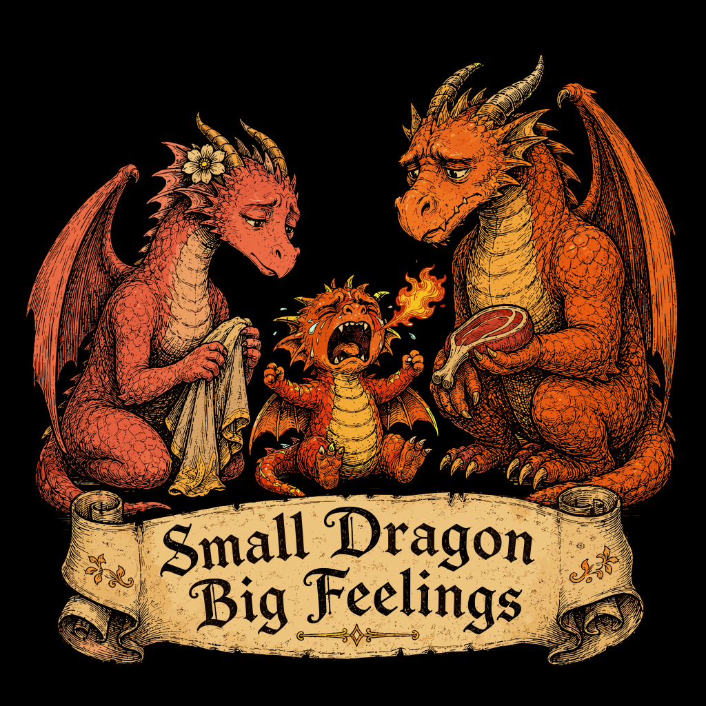 SMALL DRAGON BIG FEELINGS T-SHIRT