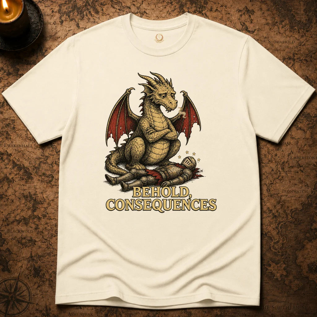 BEHOLD, CONSEQUENCES T-SHIRT