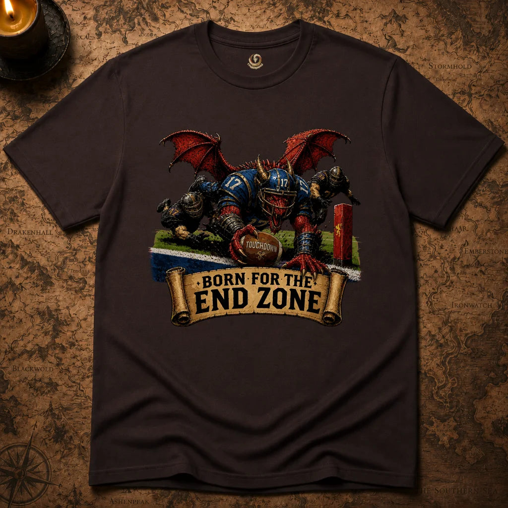 BORN FOR THE END ZONE T-SHIRT