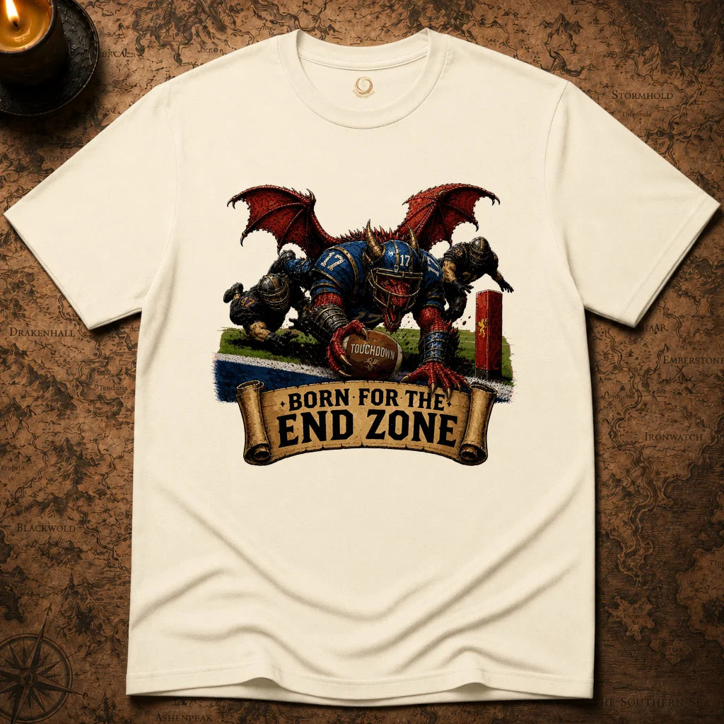 BORN FOR THE END ZONE T-SHIRT