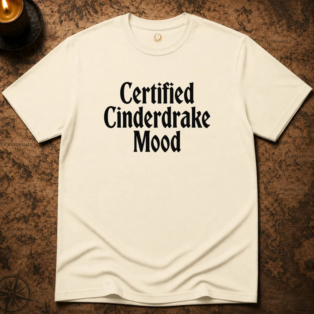 CERTIFIED CINDERDRAKE  MOOD T-SHIRT