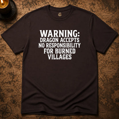 DRAGON ACCEPTS NO RESPONSIBILTY T-SHIRT