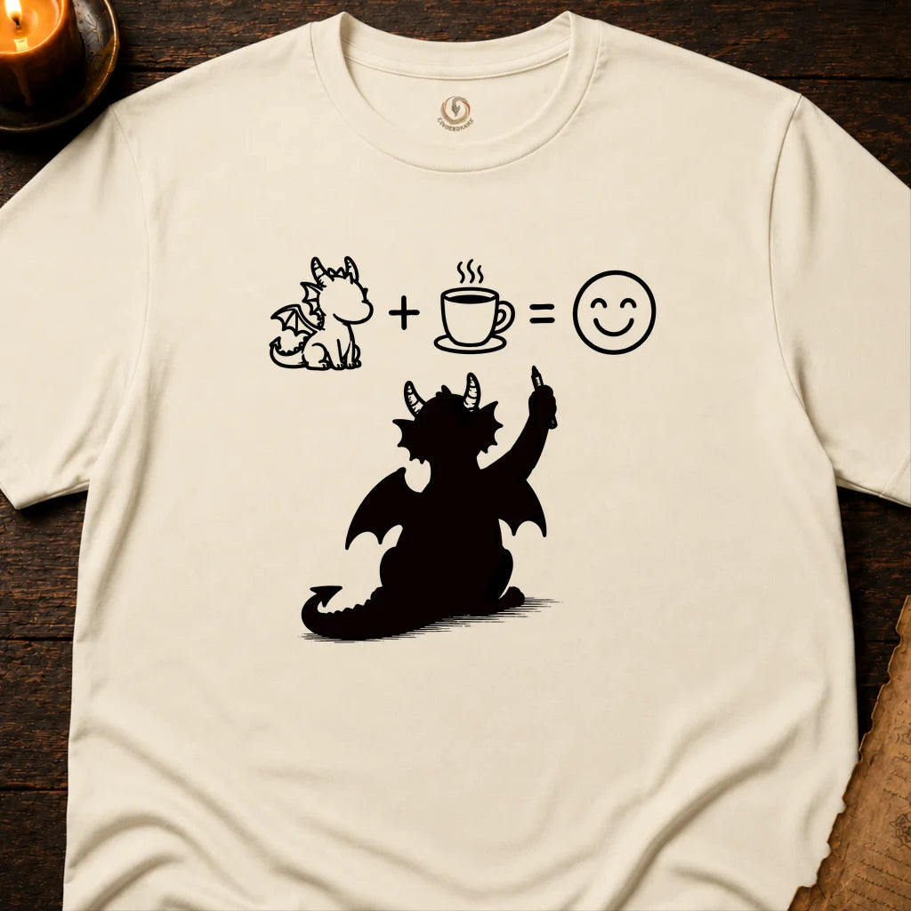 DRAGON + COFFEE = HAPPY T-SHIRT