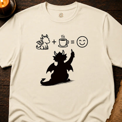 DRAGON + COFFEE = HAPPY T-SHIRT