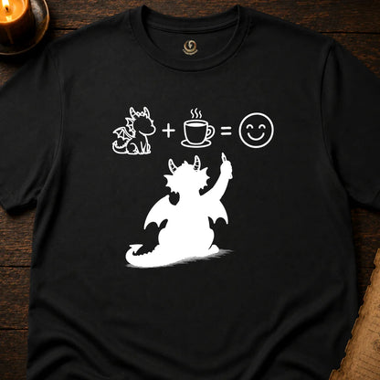 DRAGON + COFFEE = HAPPY T-SHIRT