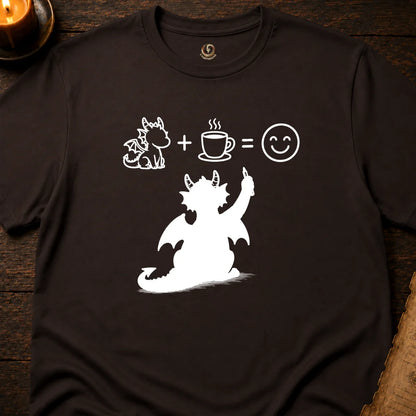 DRAGON + COFFEE = HAPPY T-SHIRT