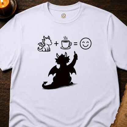 DRAGON + COFFEE = HAPPY T-SHIRT