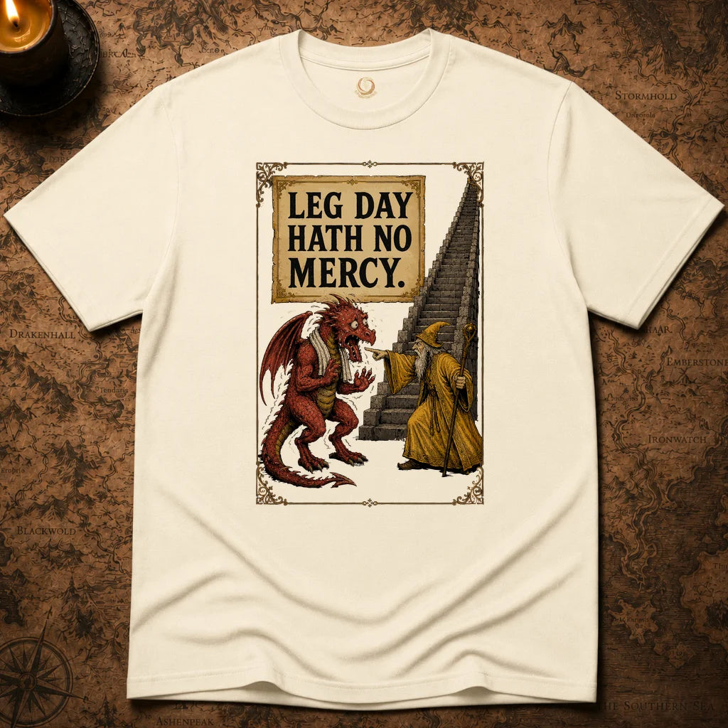 LEG DAY MATH NO MERCY T-SHIRT