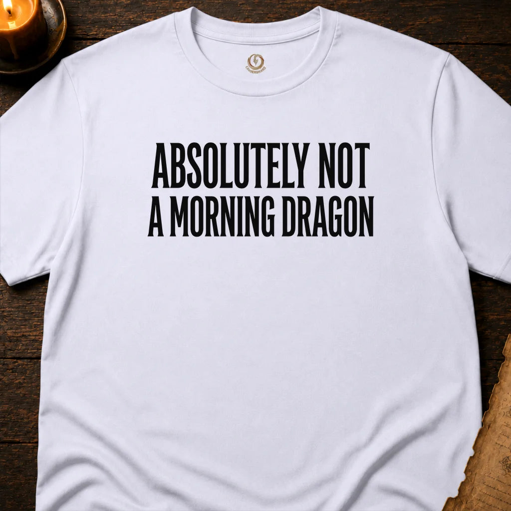 NOT A MORNING DRAGON T-SHIRT