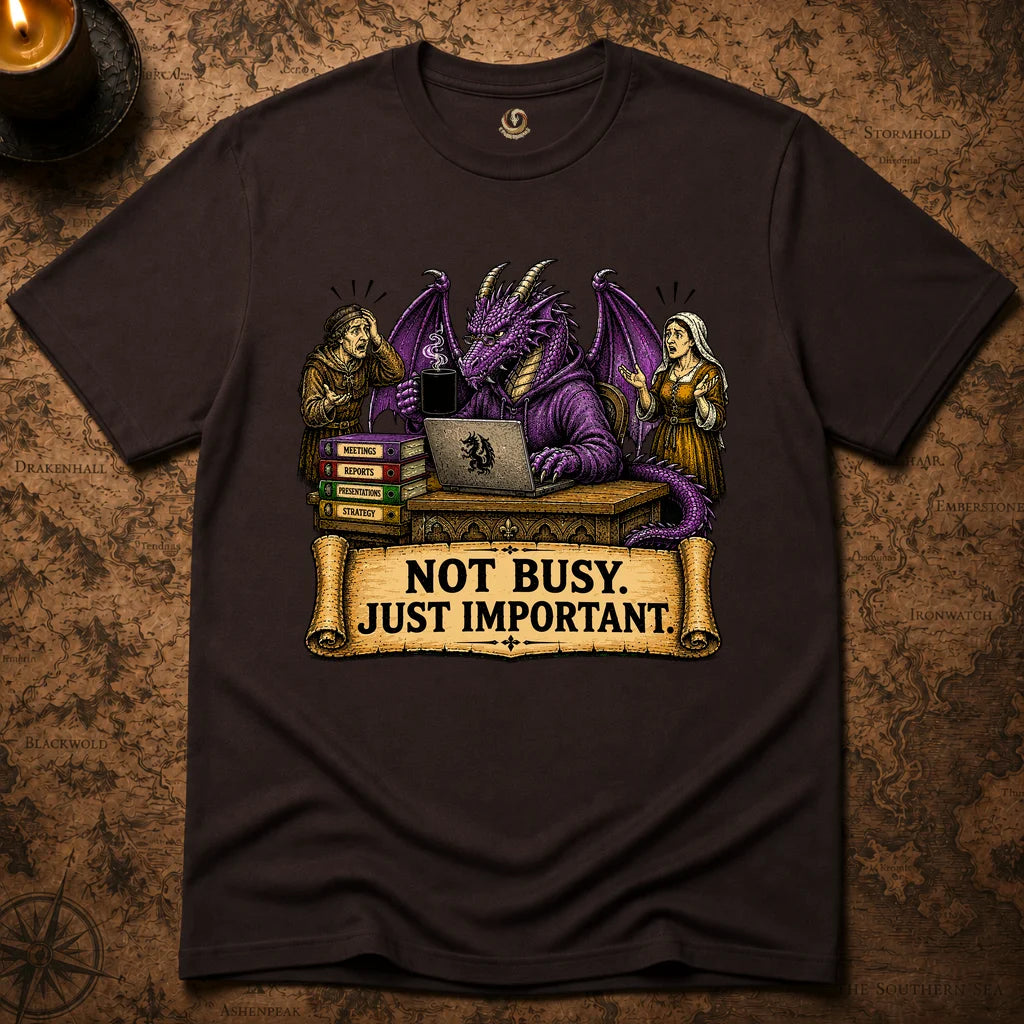 NOT BUSY. JUST IMPORTANT T-SHIRT