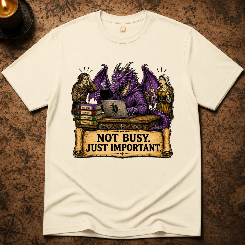 NOT BUSY. JUST IMPORTANT T-SHIRT