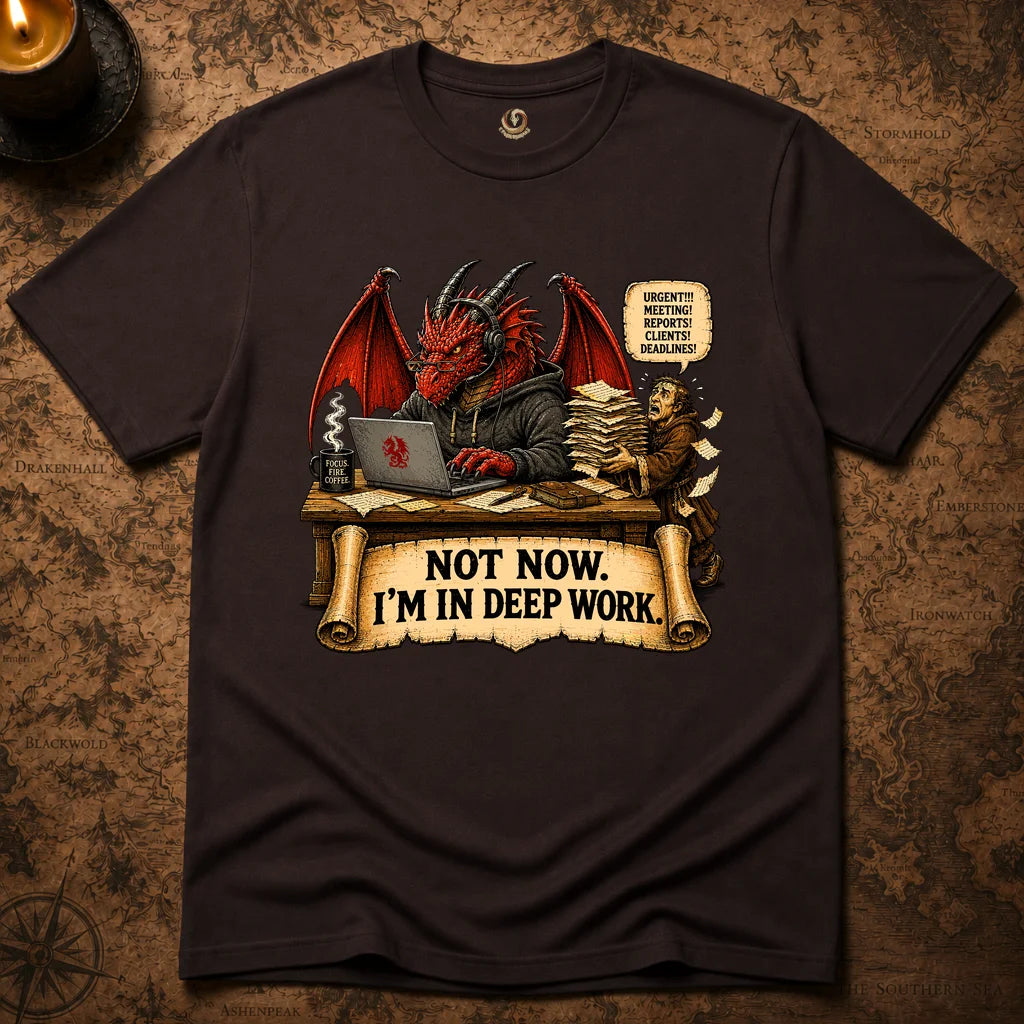 NOT NOW. I'M IN DEEP WORK T-SHIRT