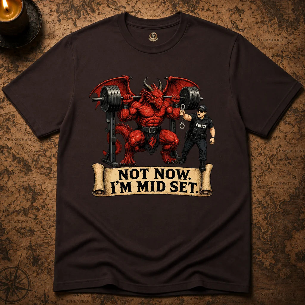 NOT NOW. I'M MID SET T-SHIRT