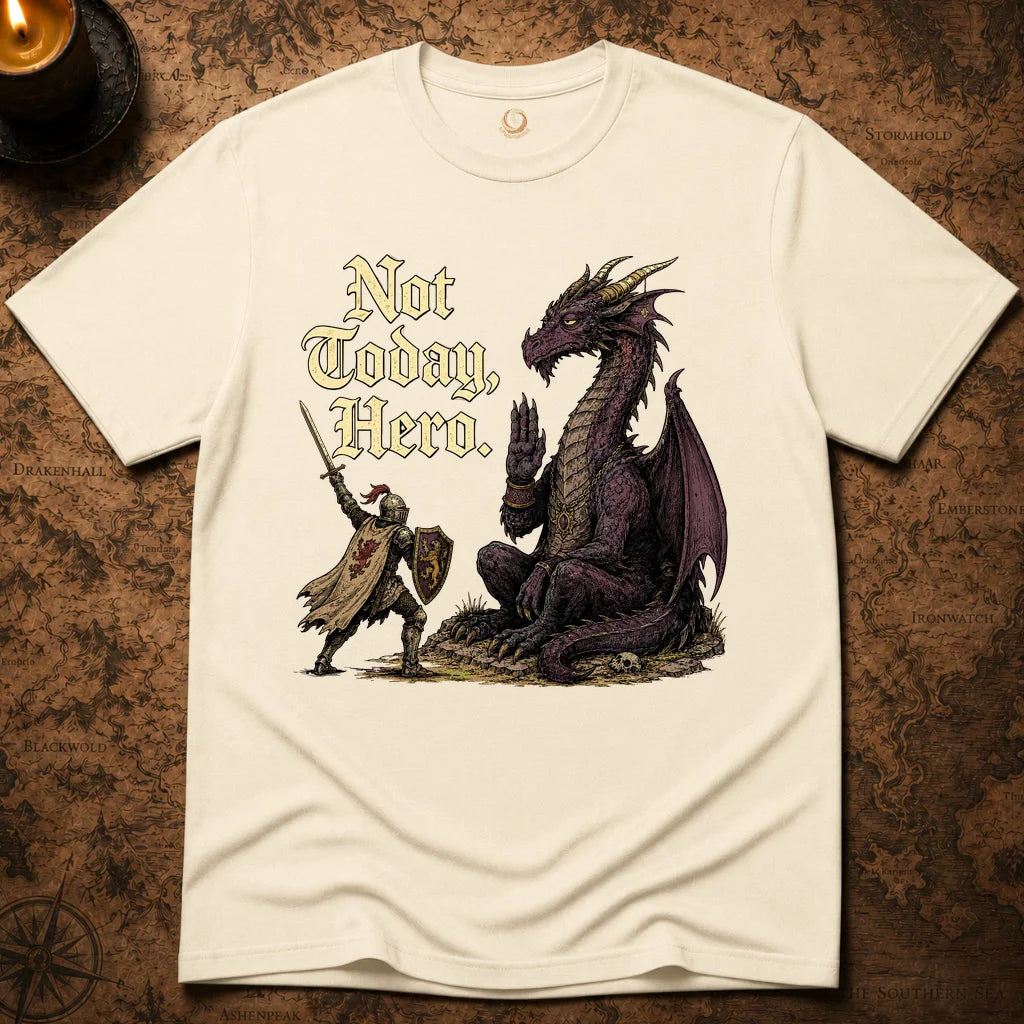NOT TODAY, HERO T-SHIRT