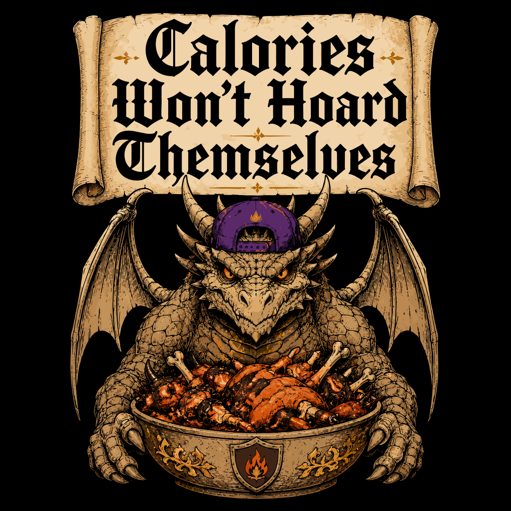CALORIES WON'T HOARD THEMSELVES T-SHIRT