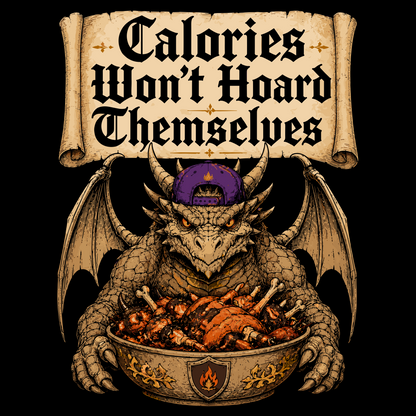 CALORIES WON'T HOARD THEMSELVES T-SHIRT