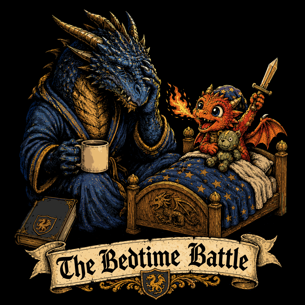 THE BEDTIME BATTLE T-SHIRT