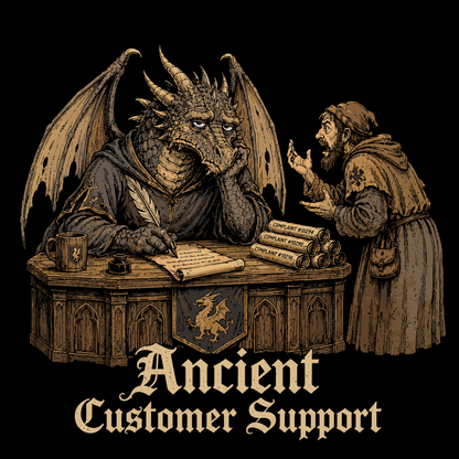 ANCIENT CUSTOMER SUPPORT T-SHIRT