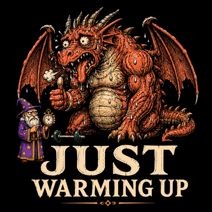 JUST WARMING UP T-SHIRT