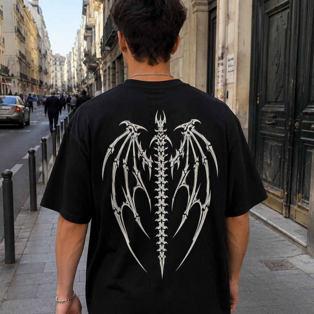 BONEWING DRAKE BACK PRINT T-SHIRT